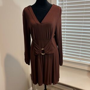 Elegant Brown Dress